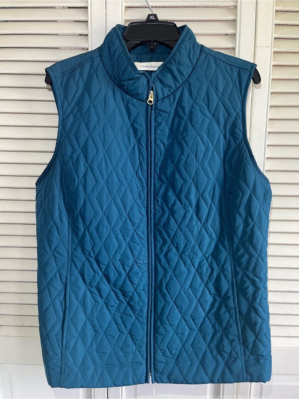 croft & barrow Teal Quilted Sleeveless Vest